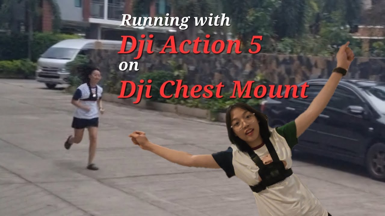 DJI Action 5 pro Running with DJI Chest Mount #djiaction5pro #dji #djichestmount #running