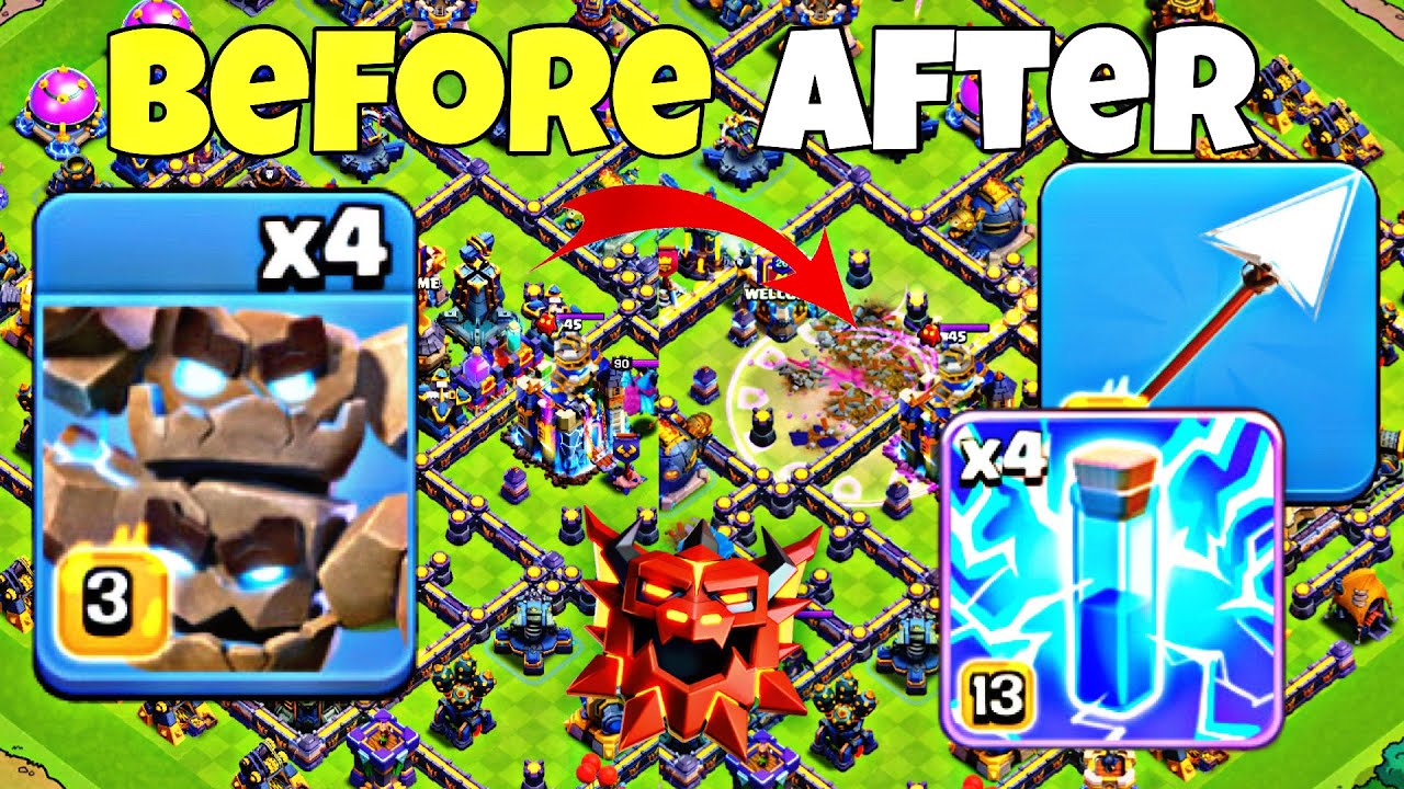 Rank Op Strategy? Queen Charge Meteor Golem Guide TH18 (Post-Nerf)