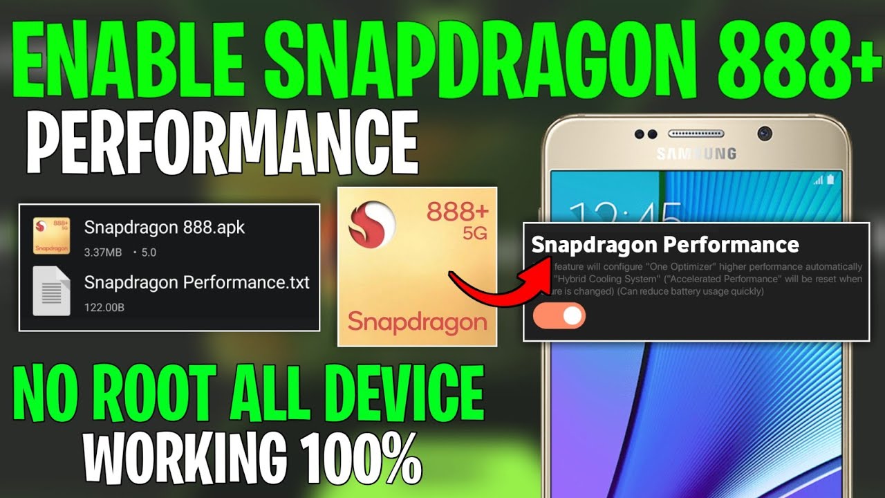 Enable Snapdragon 888+ Performance On Any Android Device ! No Root | Stable FPS & Performance