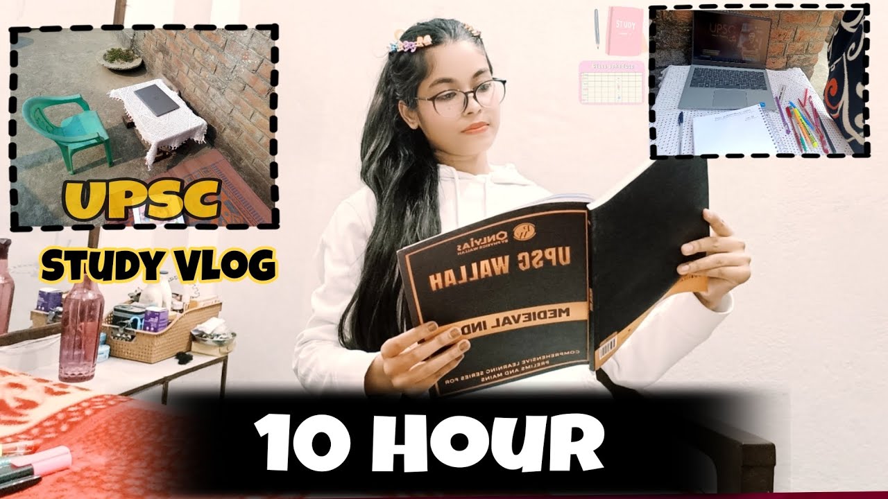 UPSC Study Vlog || A Normal Day Of A UPSC Aspirant 🥲|| Full Day Study 📚😴 For UPSC Prelims 2026 #upsc
