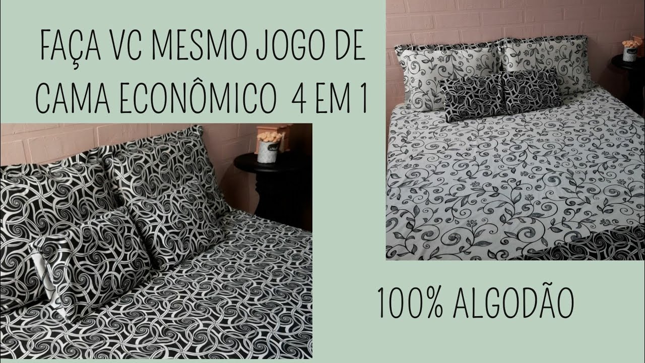 Faça vc mesmo jogo de cama  #camaposta #decoracaofacil