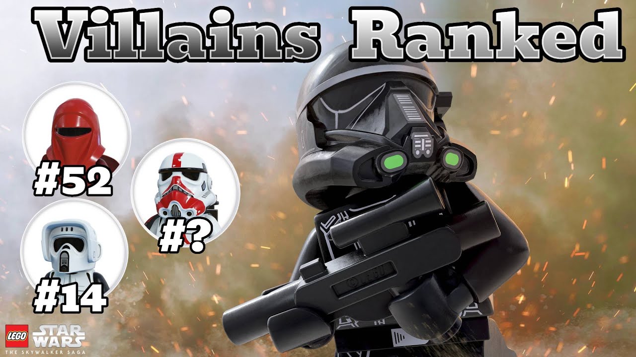 ALL VILLAINS RANKED!! Lego Star Wars: The Skywalker Saga