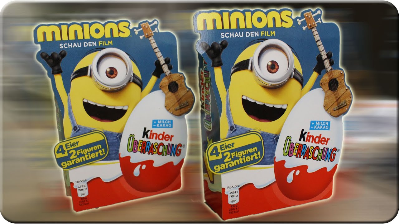 Die Minions 2 x 4er Pack Kinder Überraschung Unboxing