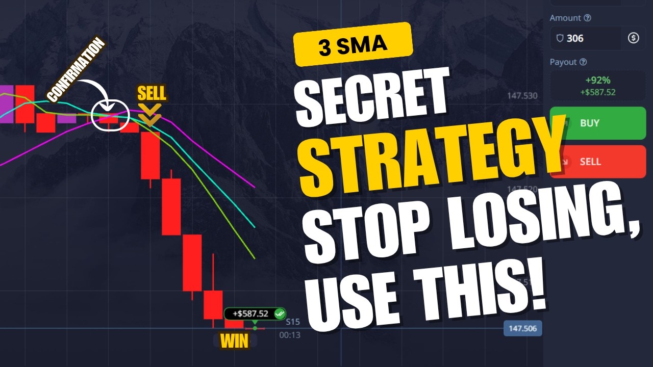 Most Accurate 3 SMA Pocket Option Trading Strategy (2025) | Easy & Profitable Setup in 1 Minute✅