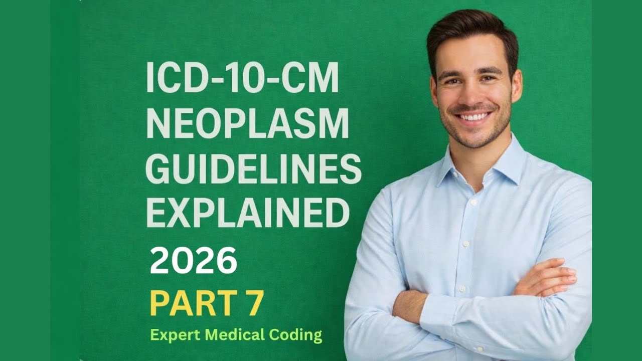 ICD 10 CM Guidelines 2026 | Neoplasm Guidelines | Chapter 2 | Part 7 | Medical Coding Course 