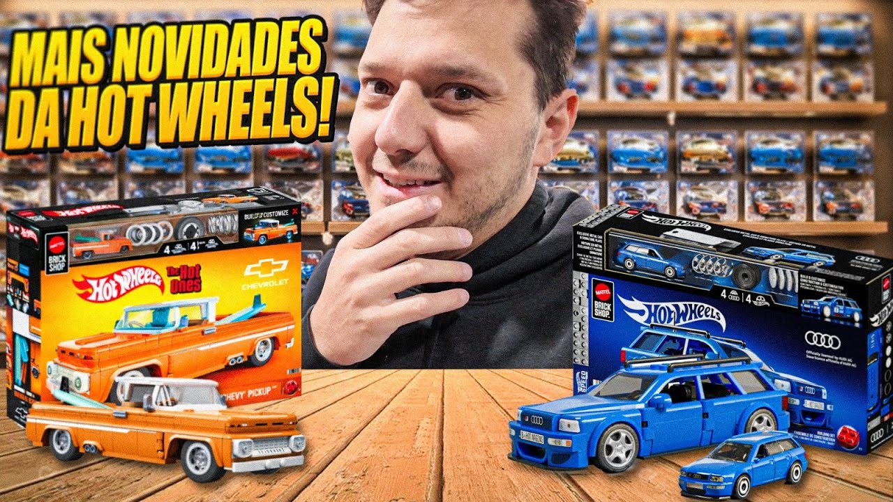 OS NOVOS HOT WHEELS DE MONTAR? ME IMPRESSIONOU!