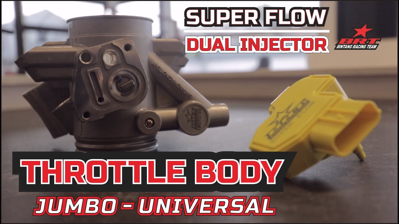 THROTTLE BODY JUMBO SUPER FLOW DUAL INJECTOR