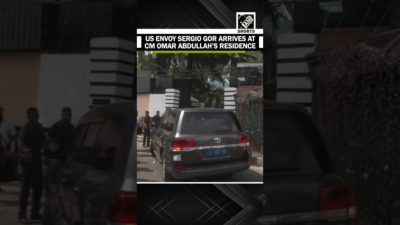 US Ambassador to India Sergio Gor arrives at CM Omar Abdullah&rsquo;s residence in Srinagar
