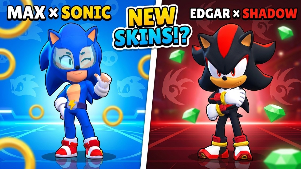 What if Sonic was in Brawl Stars? (Crossover Skins)