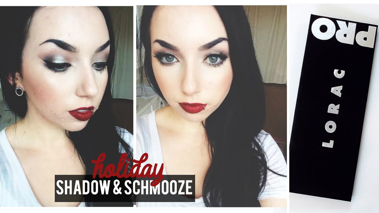 Glam Holiday Makeup look | Lorac Pro palette, Maybelline Fit me Stick Foundation 110