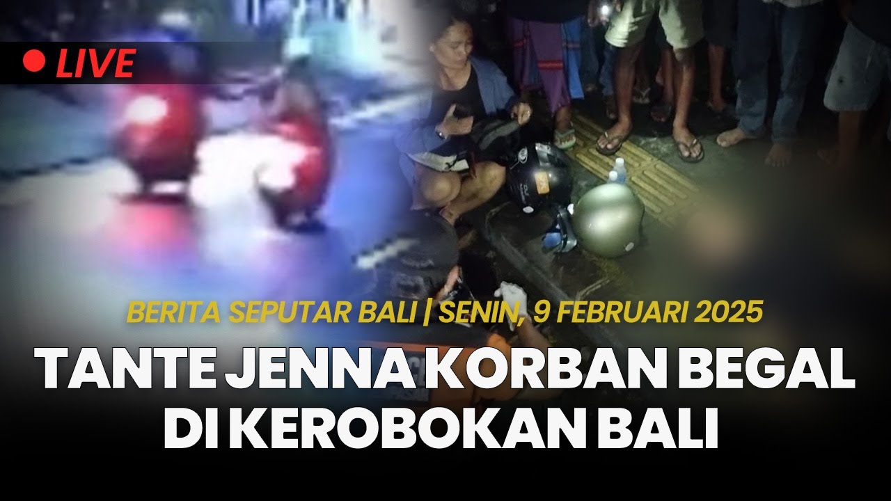 🔴SEPUTAR BALI | Tante Jenna Diduga Korban Begal di Kerobokan Bali, Vespa Hantam Bokong Truk Parkir
