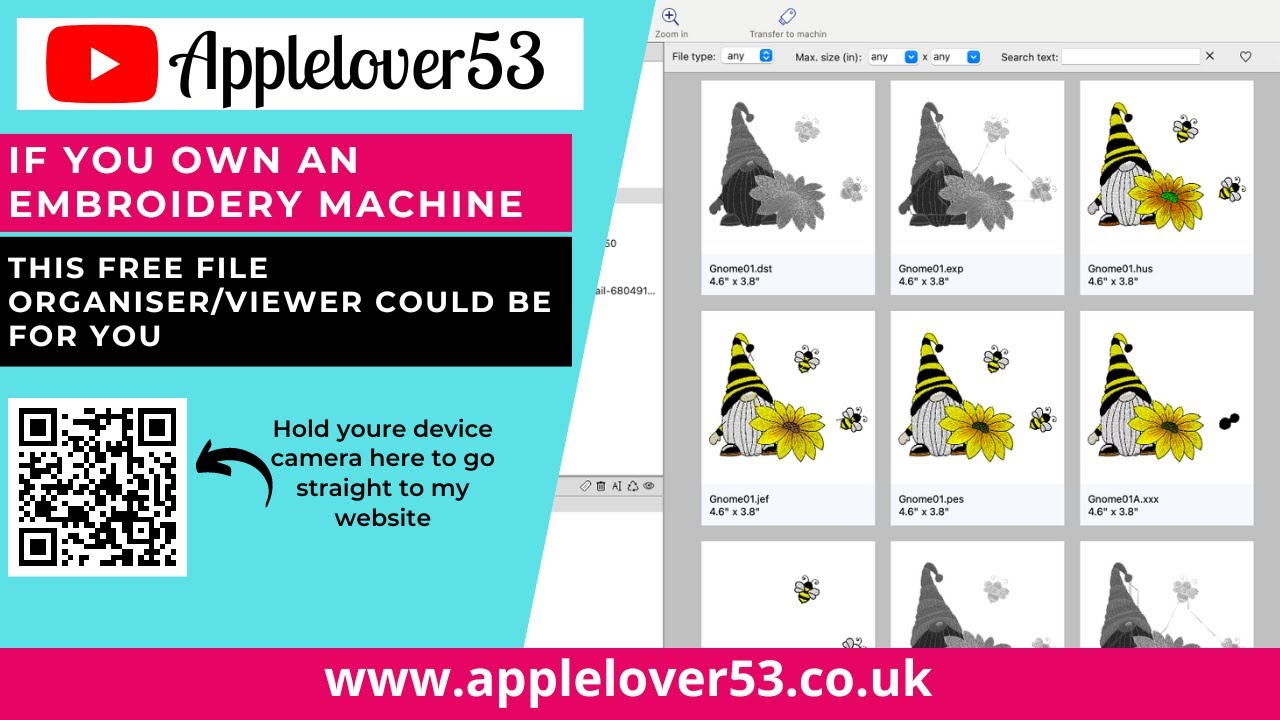 If you use an embroidery machine you need this stitch file viewer/organiser For Mac & Windows