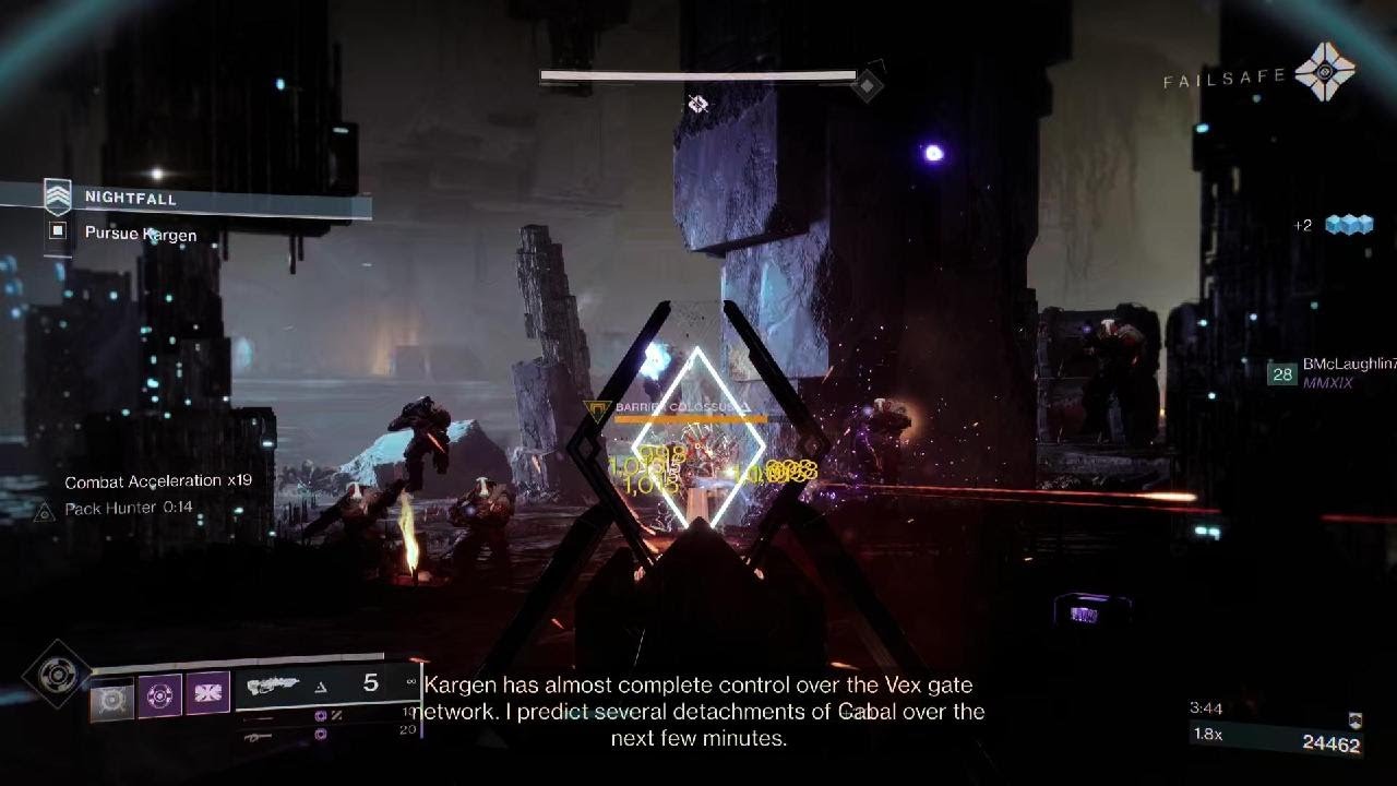 Guy rage quits over a legend Nightfall in Destiny 2.