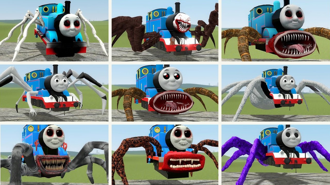NEW UPDATE: Cursed Thomas and Friends Train Monster Battle in Garry's Mod part 51