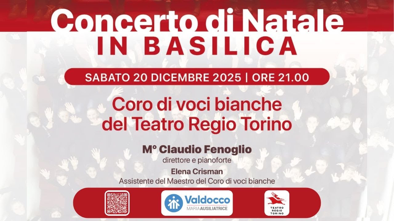 Concerto di Natale in Basilica | Coro di voci bianche del Teatro Regio Torino – 20 Dicembre 2025