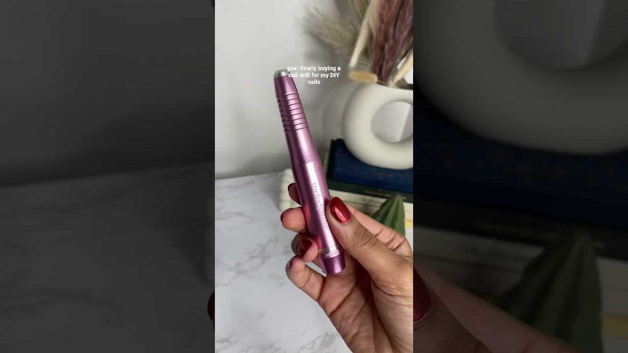 Trying melodysusie pink nail drill for DIY nails at home