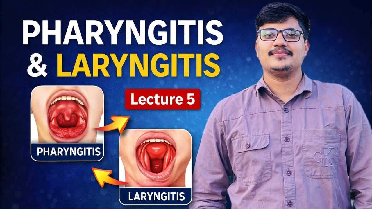 Pharyngitis vs Laryngitis | Causes, Symptoms & Treatment | ENT Lecture#Pharyngitis#Laryngitis