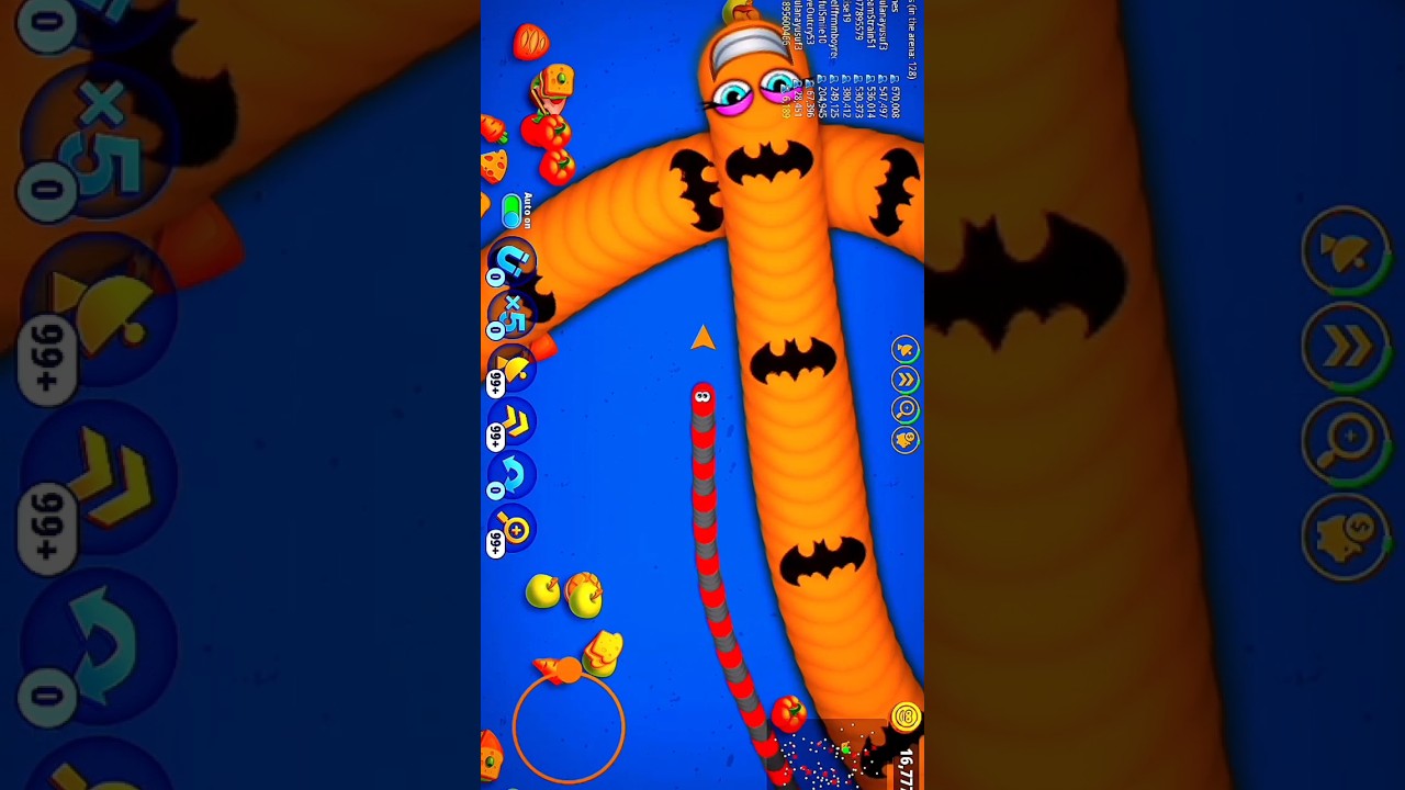 Worms zone io Ninja trick snake killing #shorts