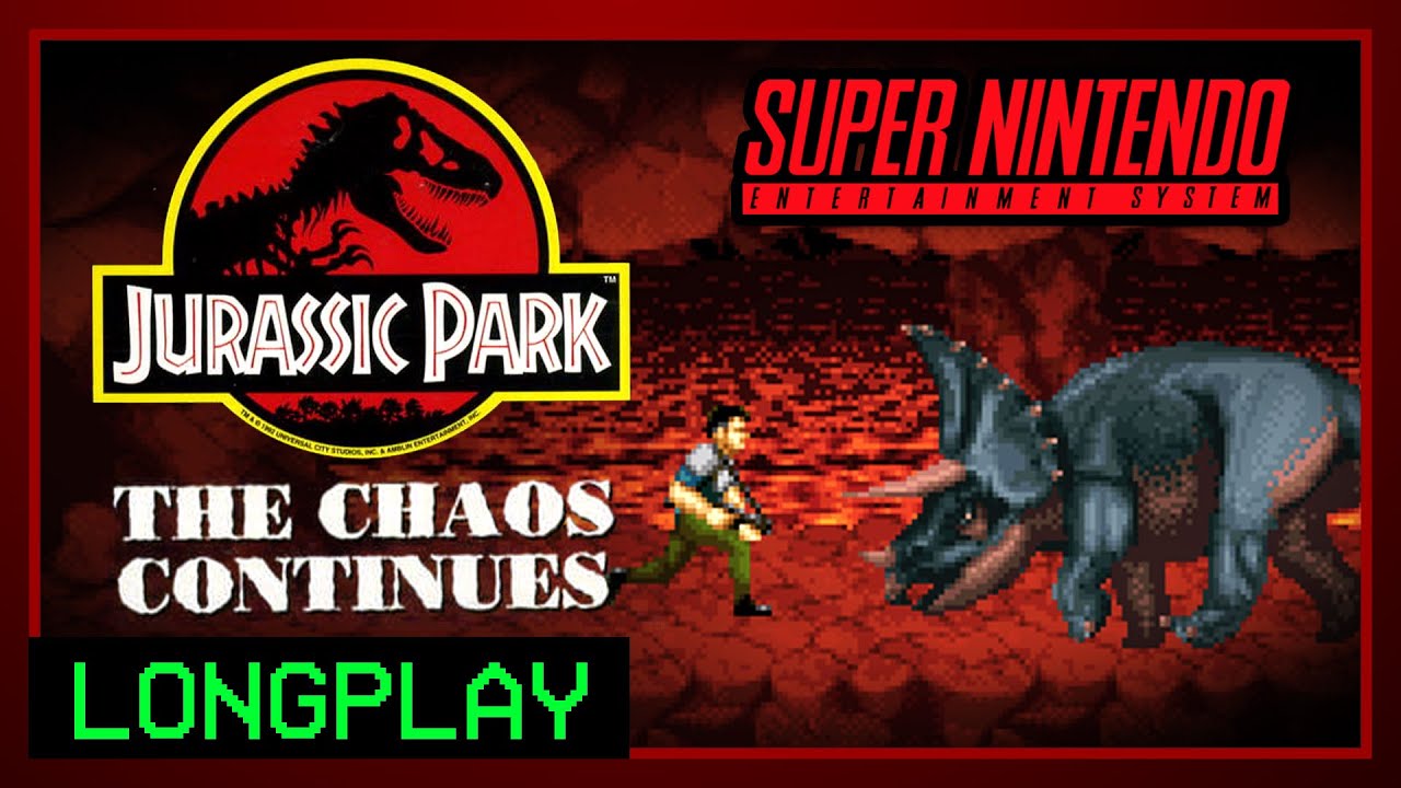 Jurassic Park 2: The Chaos Continues | SNES Longplay [60 fps]