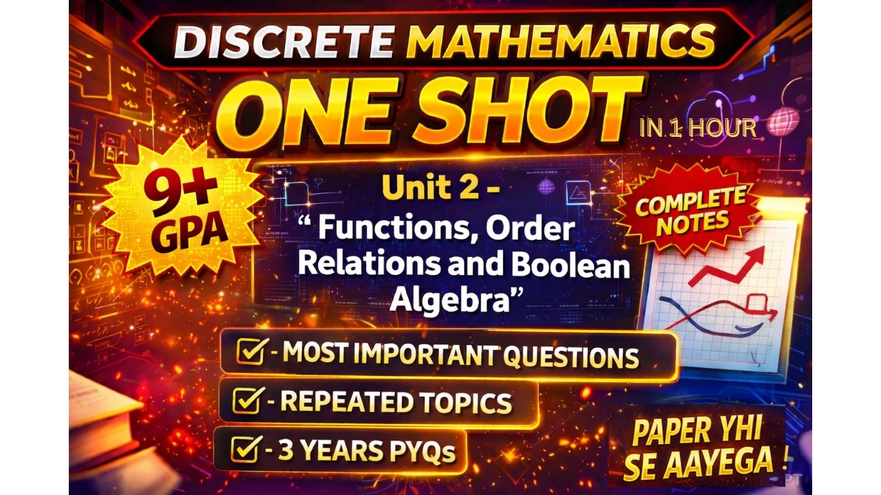 DISCRETE MATHEMATICS | Discrete Maths DM Unit 2 | B. Tech IPU