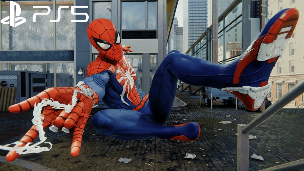 Spider-Man Remastered PS5 - Advanced Suit Free Roam Gameplay (4K 60FPS Performance RT)