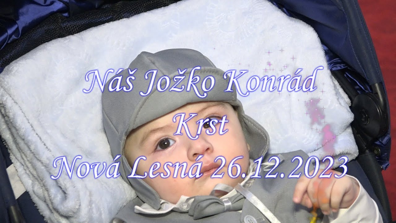 Náš Jožko Konrád-krst,Nová Lesná 26.12.2023-1