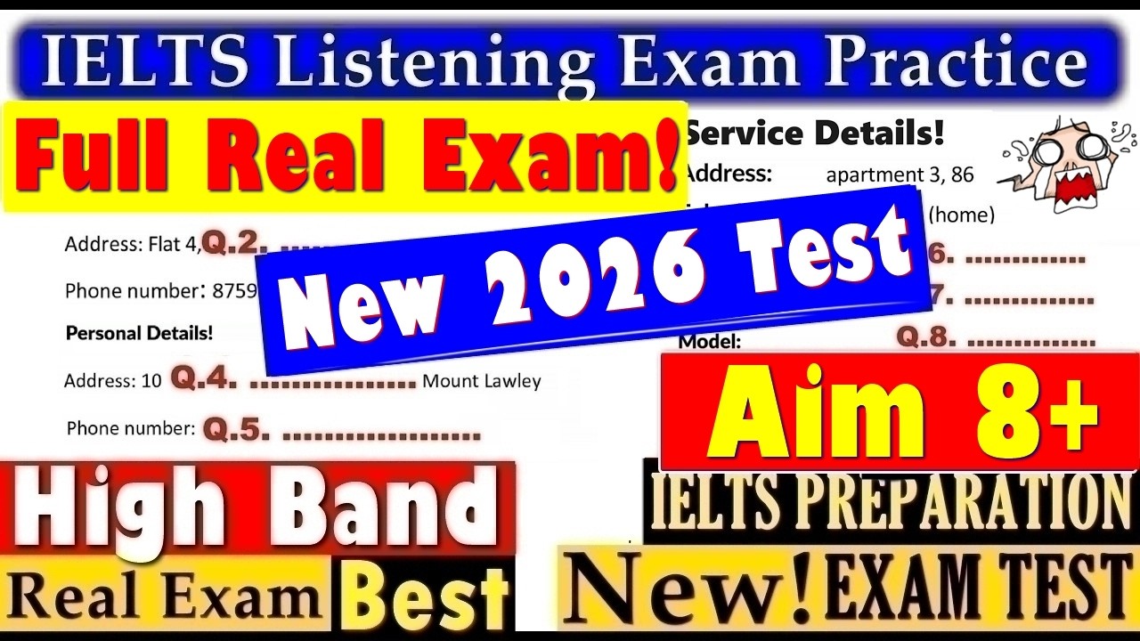 IELTS LISTENING PRACTICE TEST 2026 WITH ANSWERS | 08.07.2026