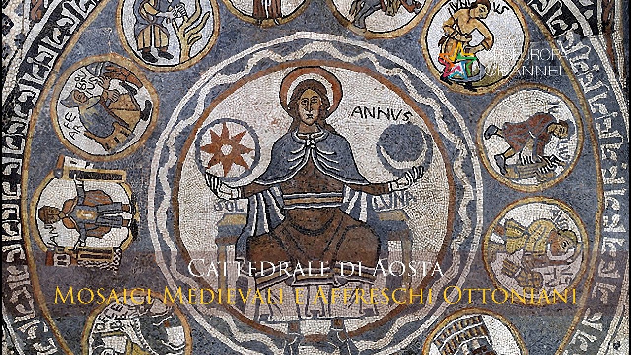 I mosaici medievali e gli affreschi ottoniani della Cattedrale di Aosta