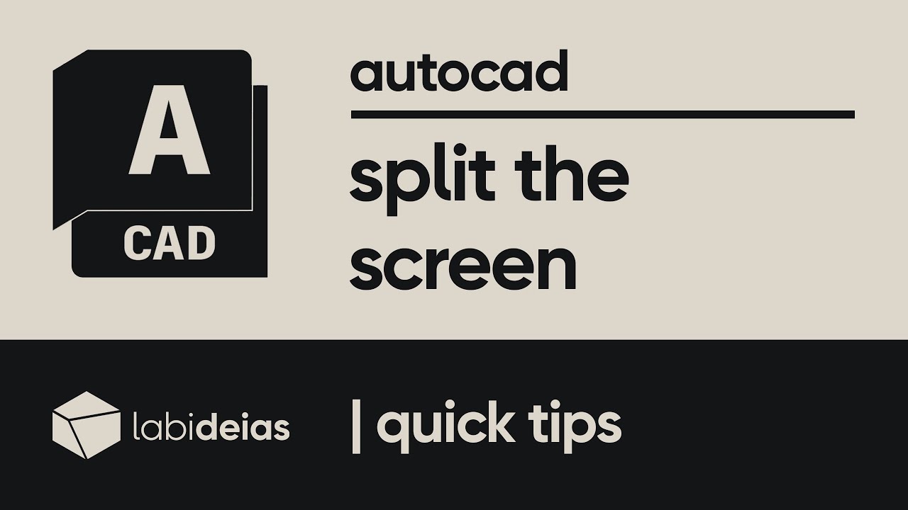 autocad | how to split the screen
