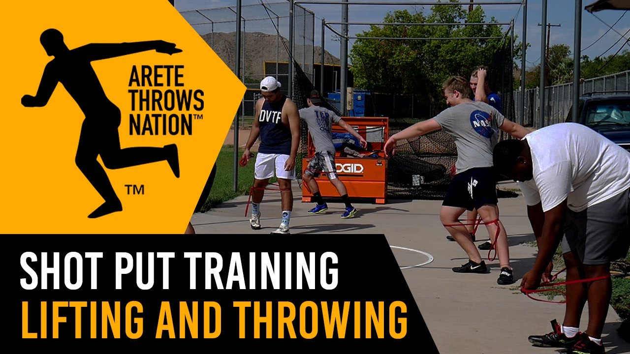 Shot Put and Discus training basics - lifting and throwing -Rust Bustin