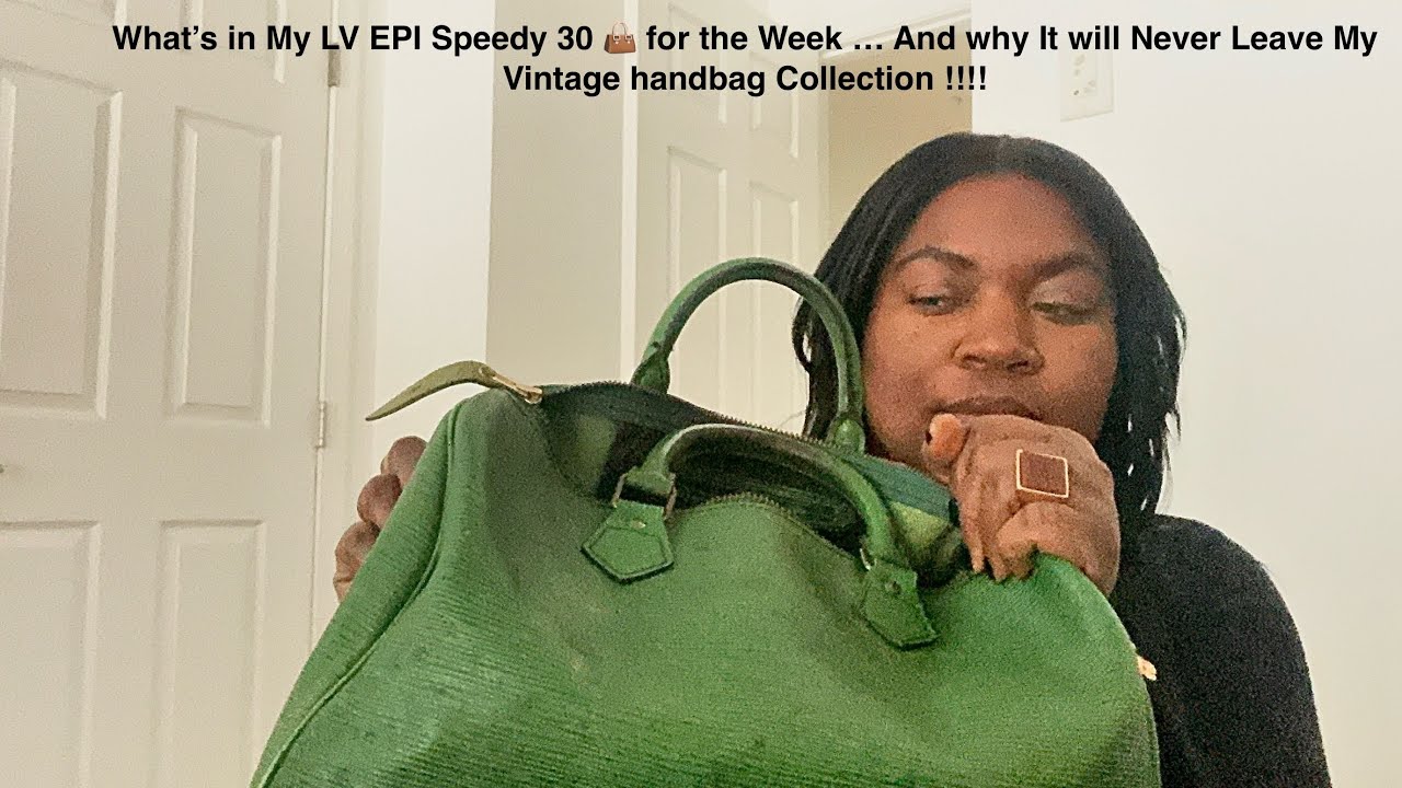 What’s in My Vintage Green EPI Speedy 30 For The Week 👀 Why it’ll NEVER Leave Me | Giveaway Reminder