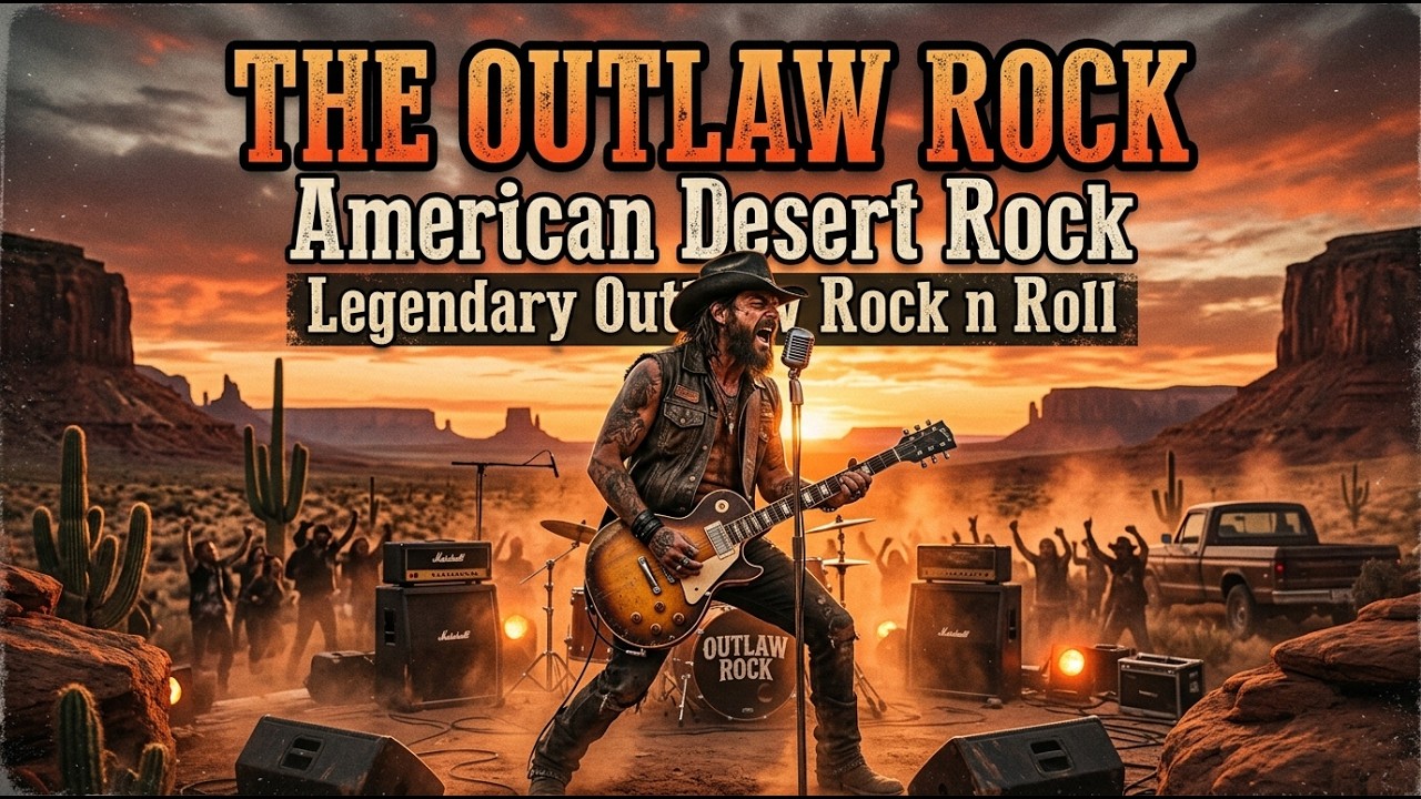 Best The Outlaw Rock n Roll 🔥 American Desert Rock 🎸 Legendary Outlaw Rock n Roll