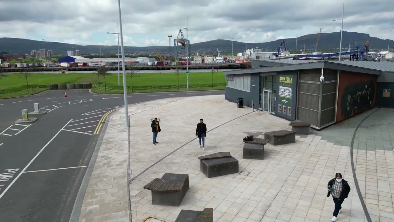 Titanic Belfast Quick Shot View DJI Mini 3 Pro 4K HD Video Shot