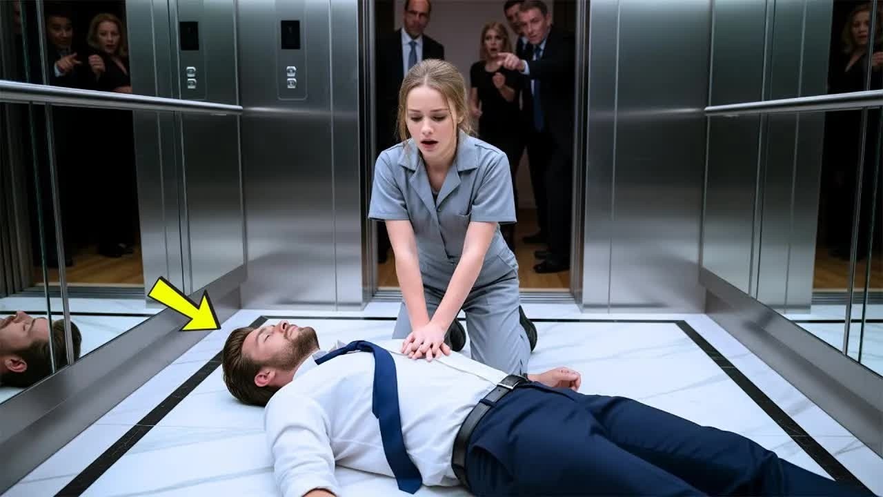 Schüchterne Reinigungskraft Leistete Fremdem Im Aufzug CPR — Ohne Zu Wissen, Dass Er Ihr CEO War
