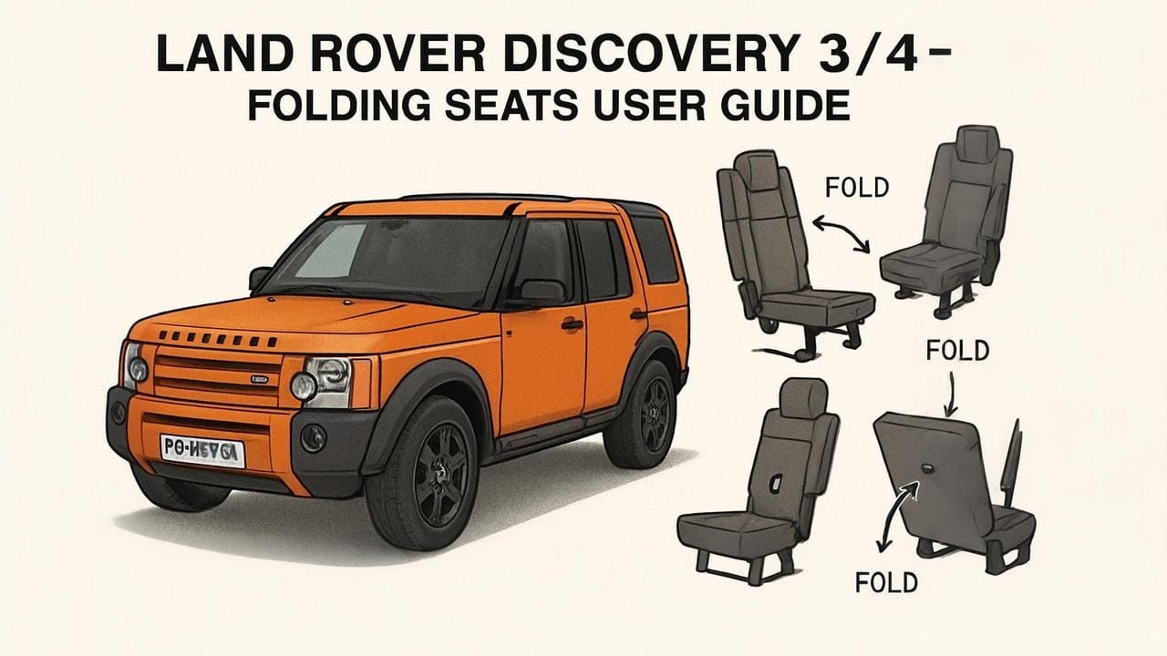 How to put up/ put down & remove the rear boot seats on 7 seater Land Rover Discovery 3 LR3