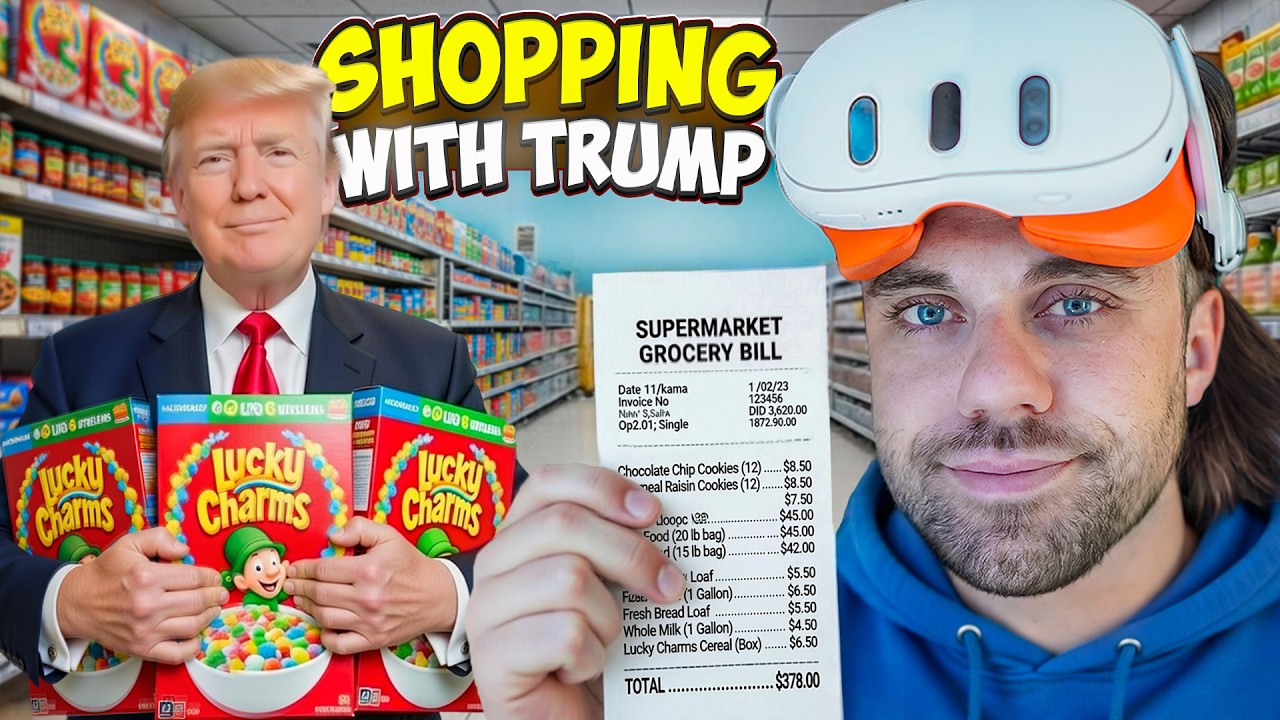 Покупки продуктов с Трампом