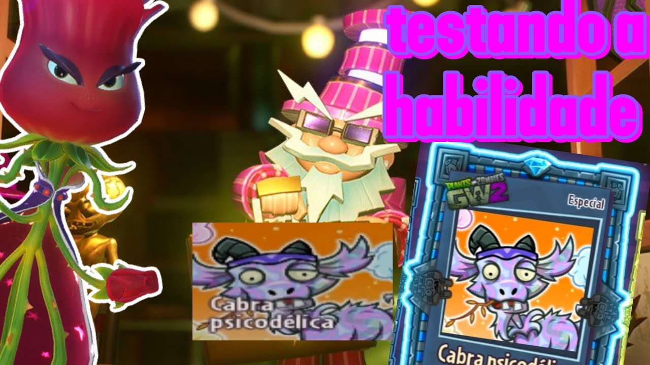 Testando a habilidade cabra psicodélica. Plants vs zombies GW2