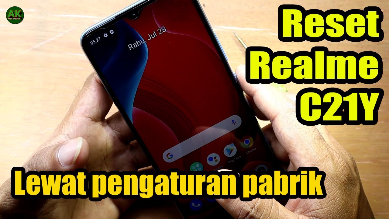 Cara reset hp Realme C21Y lewat pengaturan pabrik || pengaturan ulang