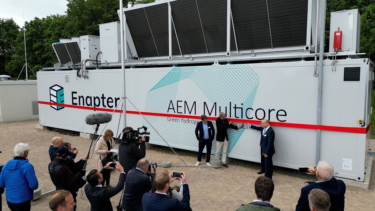Enapter unveils the world’s first megawatt-class AEM Electrolyser for green hydrogen production