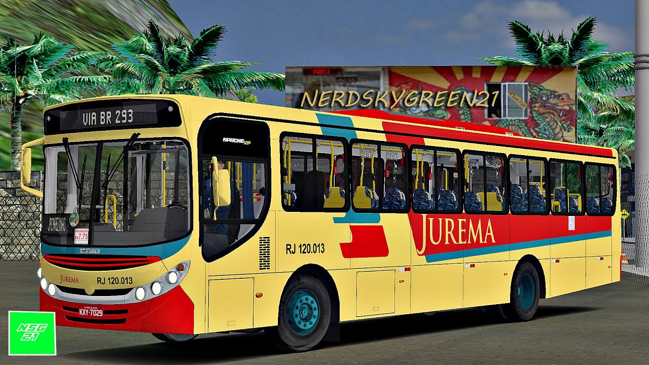 [OMSI 2] MOTOR FRACO SUBINDO MORRO (OU QUASE) / Apache Vip II mb of-1722m +G27 AC - Viação Jurema-RJ