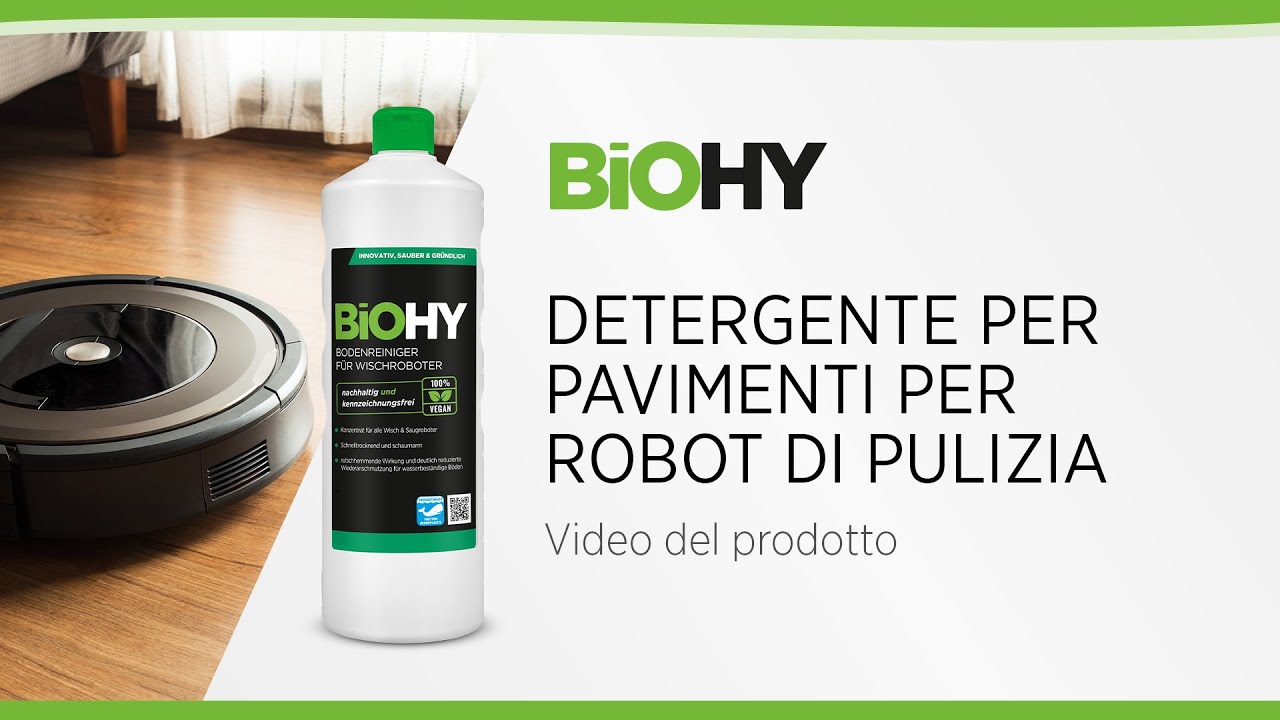 BiOHY Detergente per pavimenti per robot di pulizia
