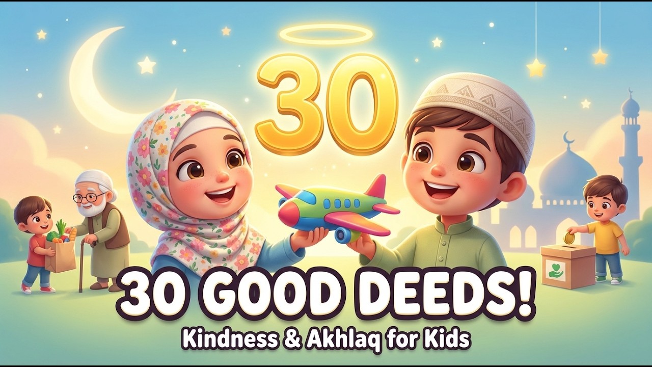 30 Good Deeds Song for Kids 🌟 Islamic Manners, Kindness & Akhlaq | Ramadan & Everyday Nasheed