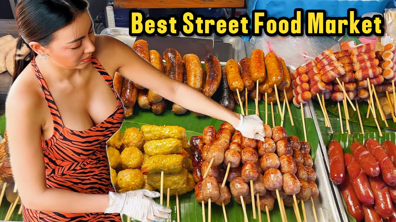 ЛУЧШАЯ ТАЙСКАЯ УЛИЧНАЯ ЕДА В ПАТТАЙЕ : RUNWAY STREET FOOD PATTAYA [4K UHD]
