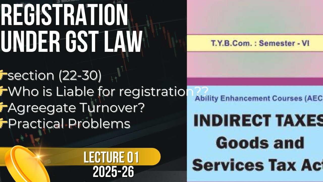 #1 TYBCOM INDIRECT TAX | REGISTRATION UNDER GST LAW | Altamash sir | MUMBAI UNIVERSITY