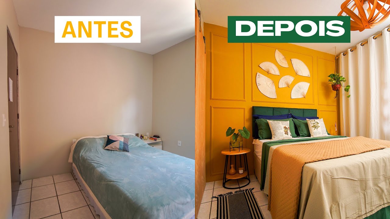 Transformação TOTAL de QUARTO DE CASAL (Ficou incrível!!!)