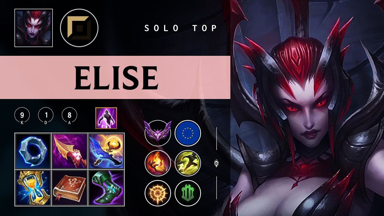 Elise Top vs Gwen - EUW Master Patch 26.06