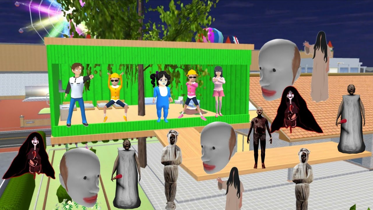 Yuta Mio Buat Rumah Pohon Paling Aman Dari Kejaran PASUKAN HANTU 😱| Sakura School Simulatot