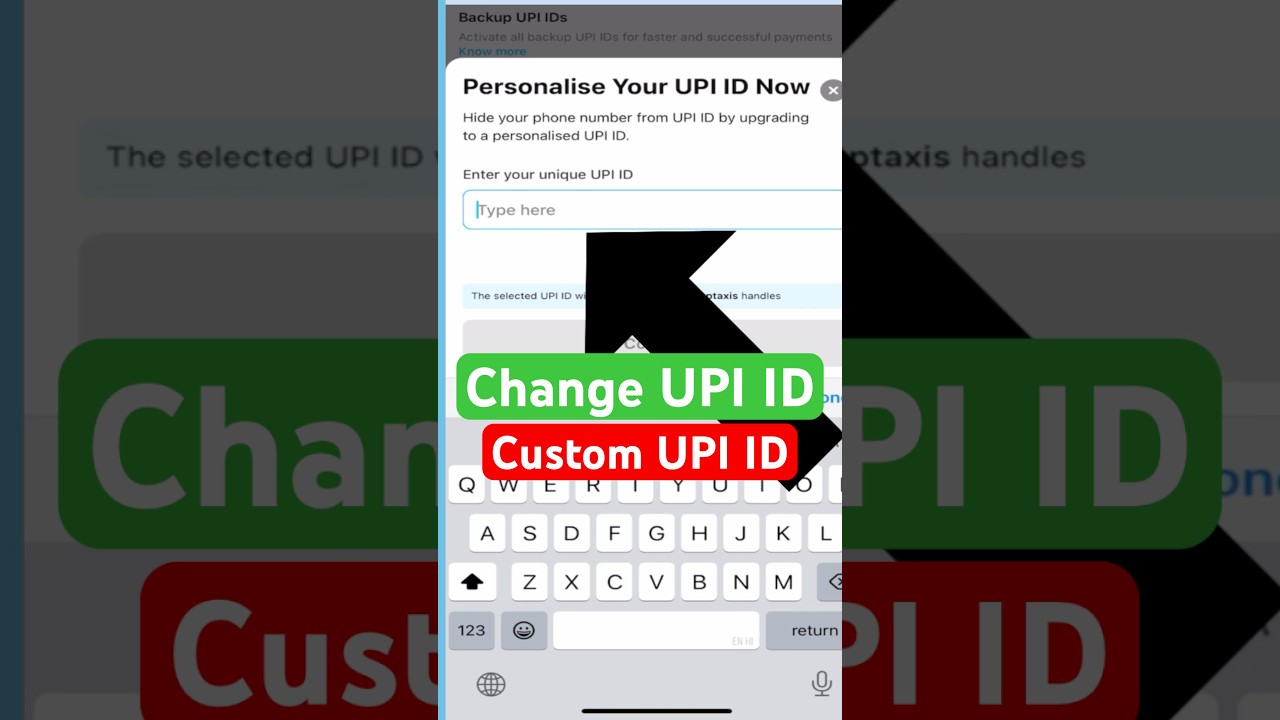 How to Create Custom UPI ID in Paytm | 🔥 Apne Naam Se Bana Lo Custom UPI ID ☘️✅🔴😍#shorts