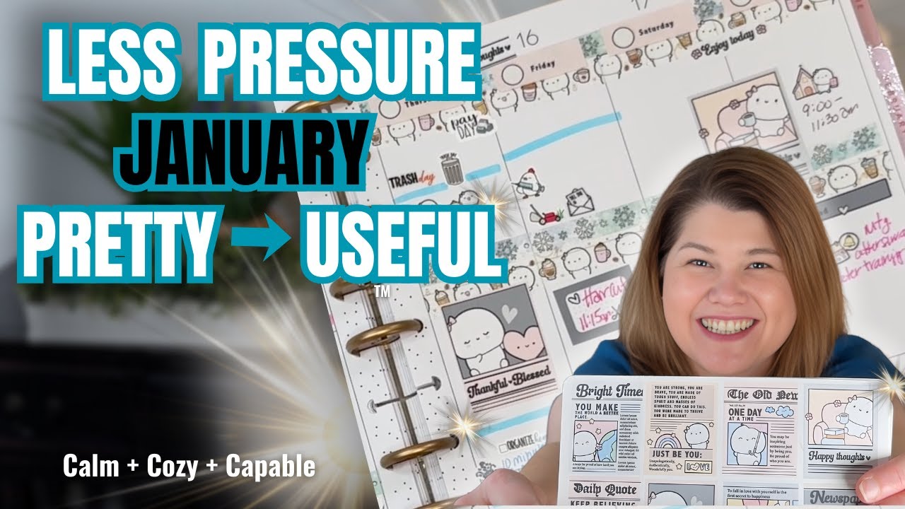 Your Planner Looks Pretty But Feels Chaotic? | Happy Planner Big Weekly Setup Less Pressure January