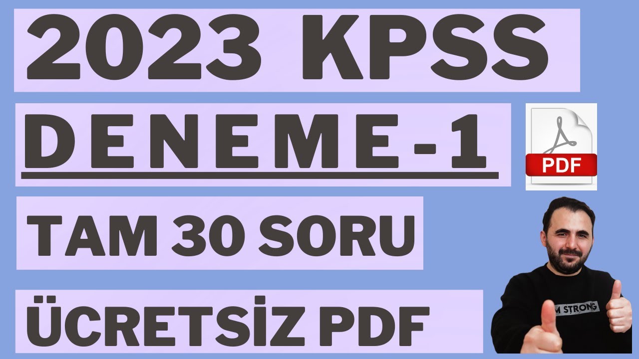 KPSS Matematik Deneme 1  ÜCRETSİZ +PDF   ÖSYM TARZI  KPSS DENEMESİ   30 Soru Detaylı  Çözümü  #KPSS